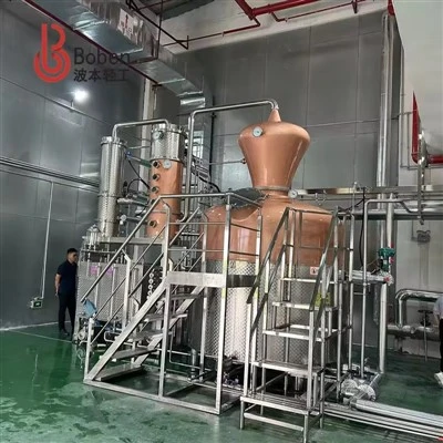 6000 litrli brendli mis ustunli distillash uskunasi